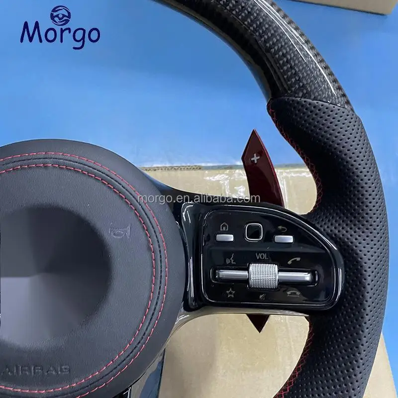 Custom carbon fiber Steering Wheel Upgrade Fit for Mercedes benz AMG W204 205 B C E G CL GL S Class  Steering Wheel