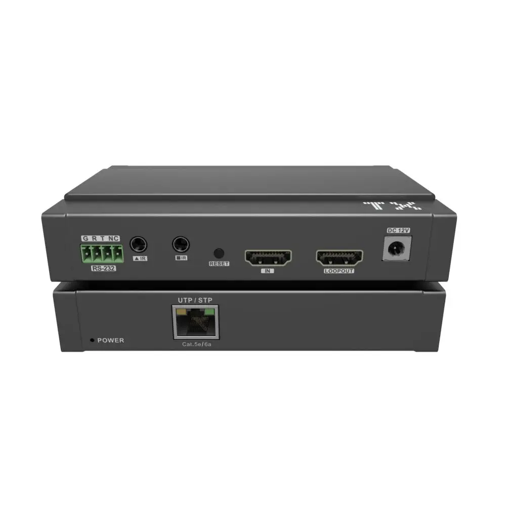 100m HDCP2.3 PoC HD Bidirectional IR RS232 over Cat6 4K@60Hz 4K HDM Extender
