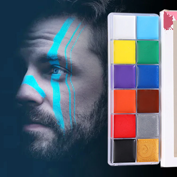 Масляная Палетка для рисования лица и тела, профессиональная Палетка для макияжа SFX, профессиональная Палетка для макияжа SFX для искусства, театра, Косплея