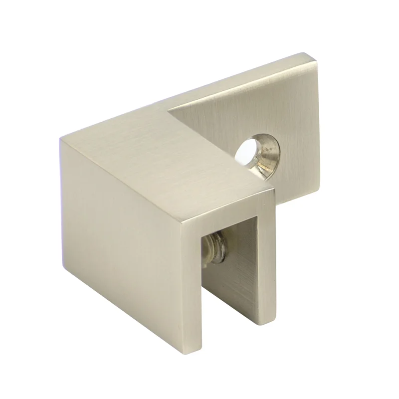 Double Side 90 Degree Good Quality glass to glass Brass Bathroom Shower Glass Door Clamp Clip Bracket