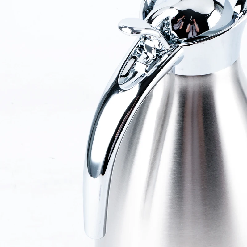 Hot And Cold Water Insulated Bottle Vacuum Flask Coffee Carafe Pot Thermos Stainless Steel