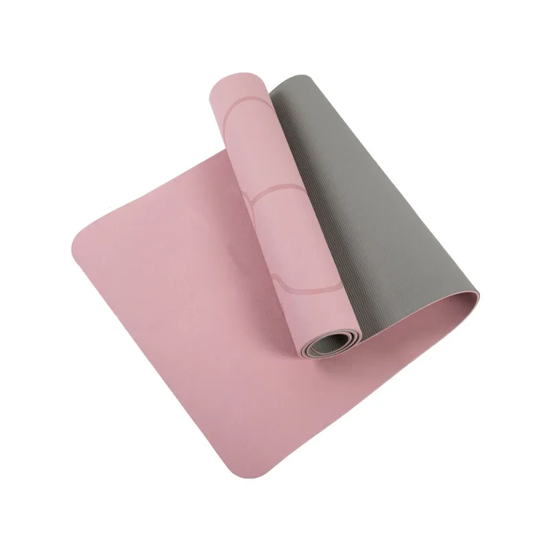 Eco Wear Resist Friendly Gray Pilates Design Luxury Black Thin Travel Pro Non Slip Custom Logo Tpe Yoga Mat