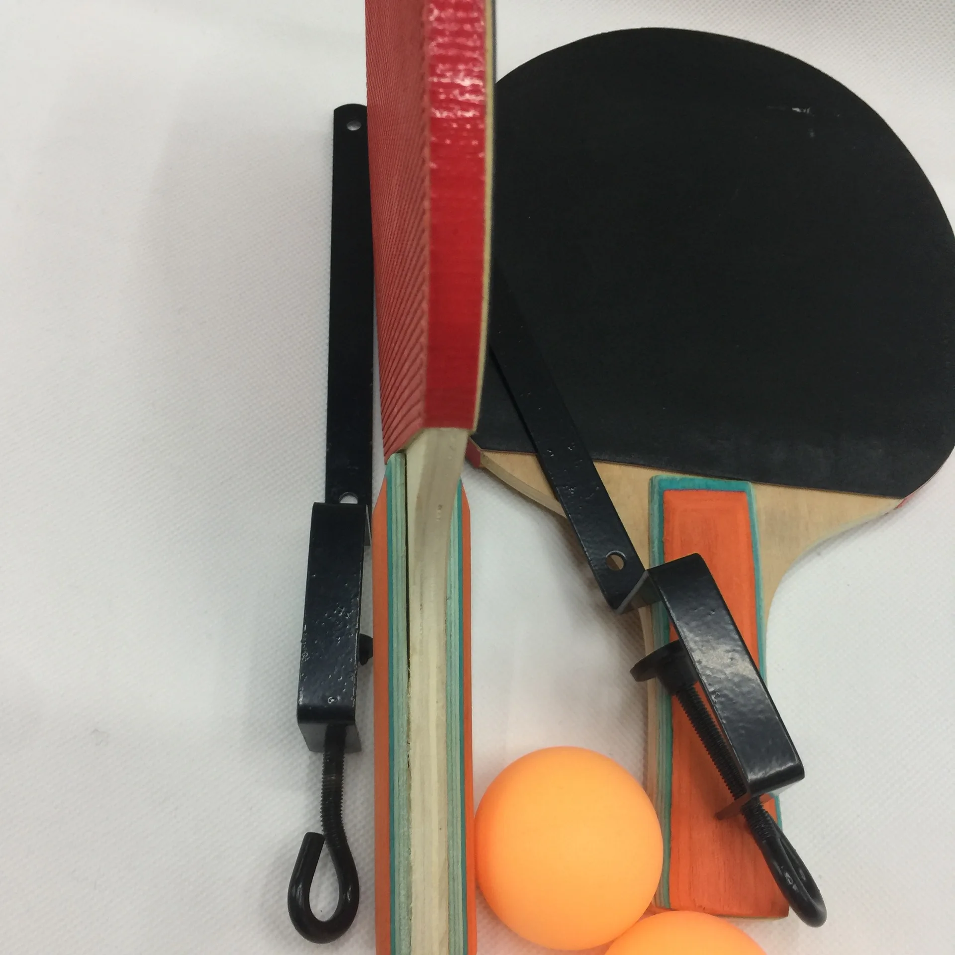
Table Tennis Racket Set Lightweight Ping Pong Paddle Set with Table Tennis Net Set For Indoor Outdoor Training Competition 