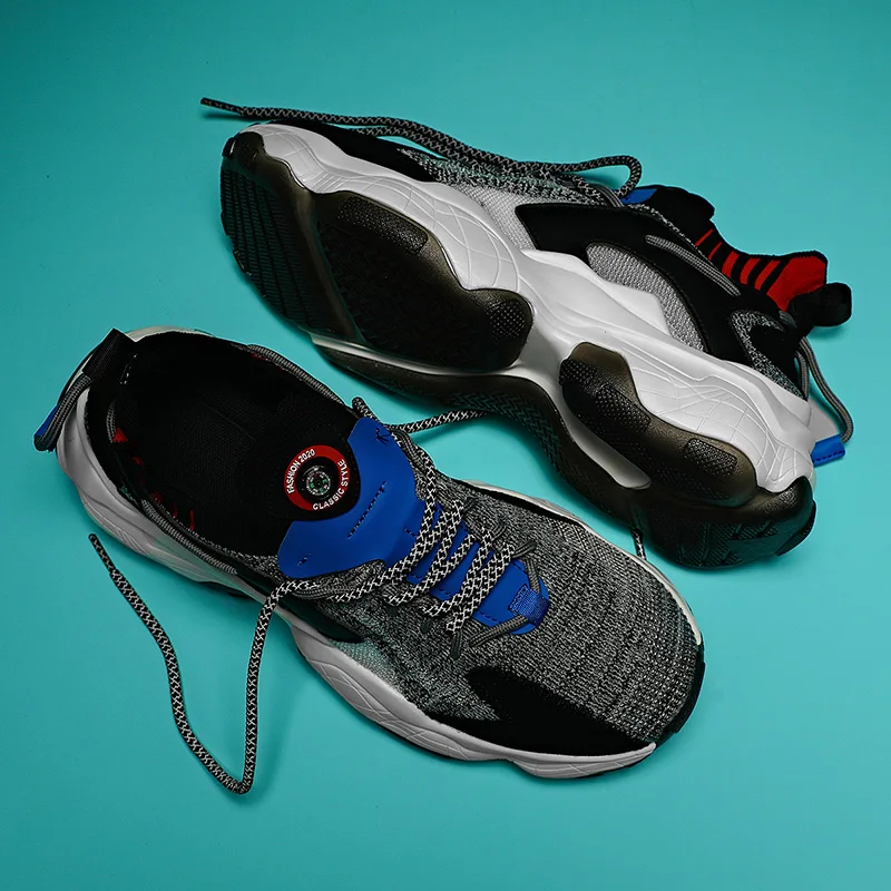 
High Quality Dad Shoes Breathable Knitting Upper Casual Sneaker Daily for Men Summer EVA PU Running Shoes Winter Rubber Autumn 