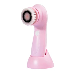 3 Interchangeable Cleaning Heads Waterproof Rechargeable Face Brush Electric Face Cleansing Device