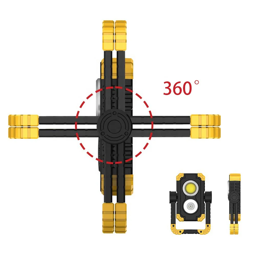 TAIKOO Portable led cob work light waterproof magnetic outdoor explosion waterproof  led work lights with magnet  hanger
