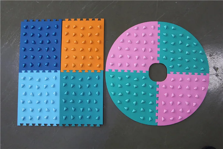 
Multicolor foot massage mat eva foam interlocking puzzle floor mat 