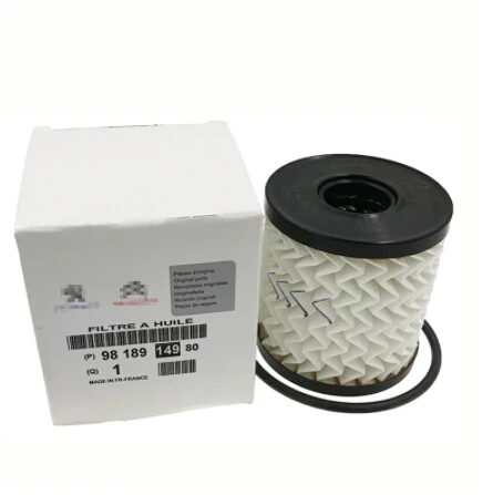  Детали двигателя масляный фильтр OEM 9818914980 для Peugeot 206 107 307308 408 508 3008 Citroen C2 C3 C4 C5 DS4