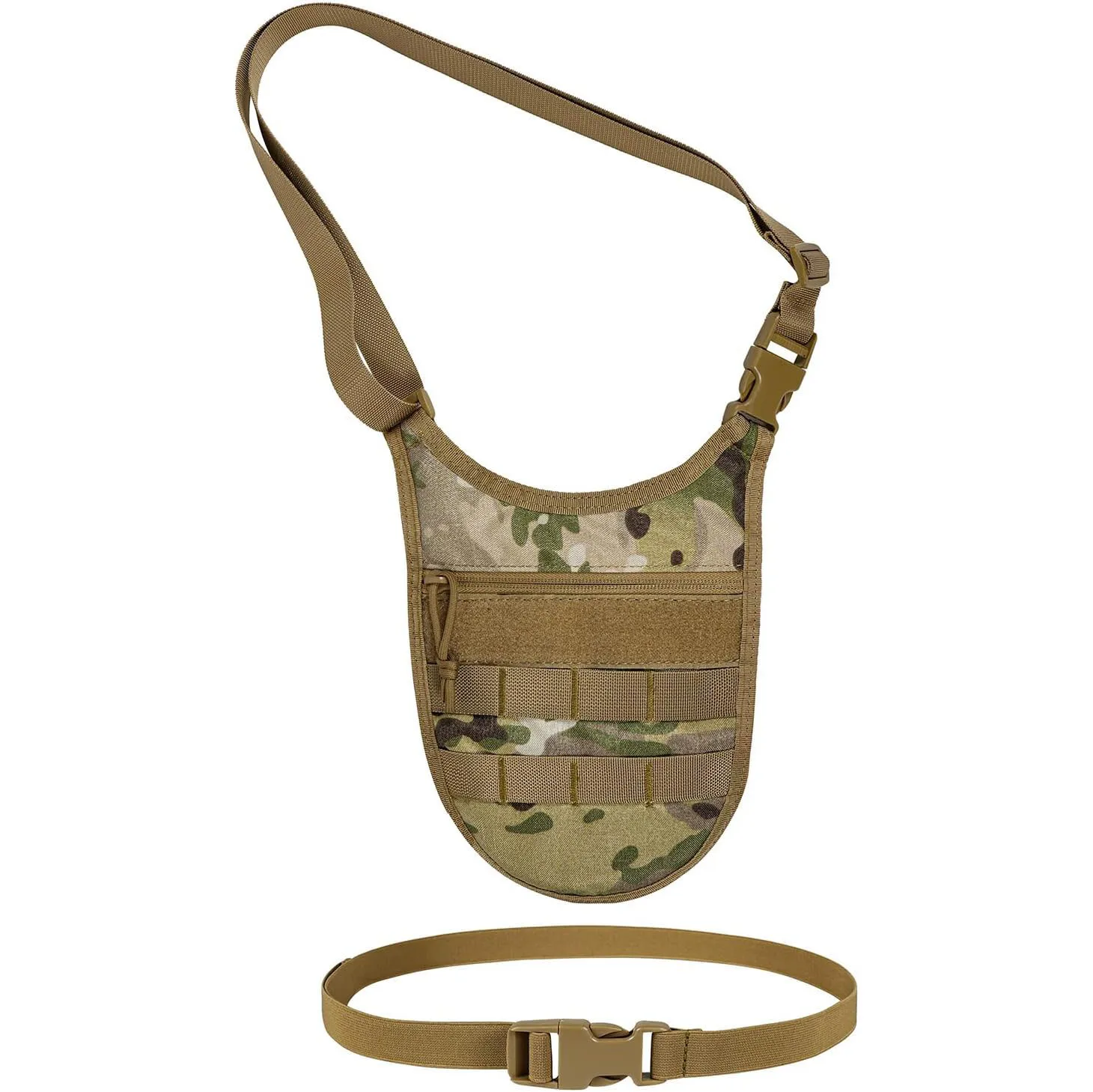 Premium BSCI factory OEM nylon Slim anti theft Conceal Carry crossbody tactical Chest Molle Underarm sling bag for men