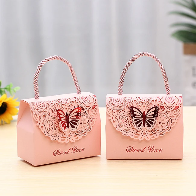Роскошная коробка для конфет Sweetcandy винтажный чемодан Рождественская с окошком маленькая Подарочная гостей на свадьбу Рамадан