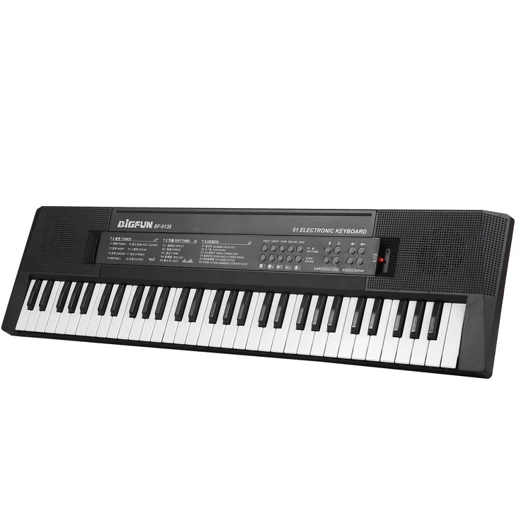 61 Keys Digital Music Electronic Keyboard Kids Multifunctional Electric Piano for Piano Student with Microphone Function
