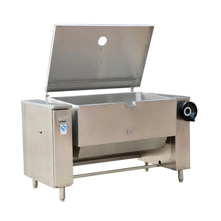 Большая Коммерческая жаровня Bratt из нержавеющей стали, газовая кипящая сковорода, откидной Электрический двойной жаккардовый чайник для приготовления пищи