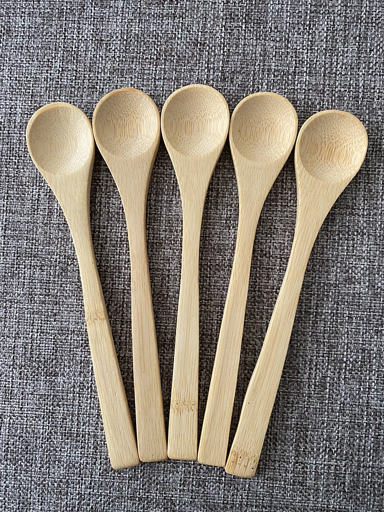 High Quality Brand New Kitchen Utensils Solid Seasoning Small Wooden Spoon Mini Bamboo Spoon