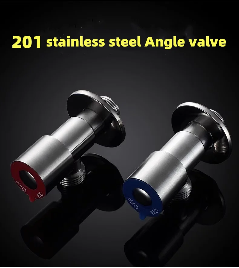 201 Stainless Steel Angle Valve Quick Opening Water Stop Valve Water Heater Triangle Valve