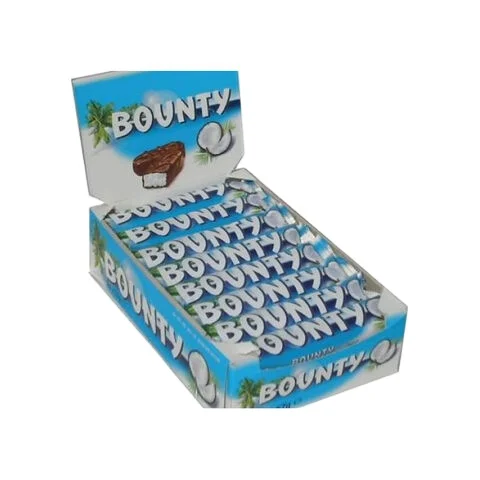 Bounty Coconut Milk Chocolate Bars Bulk Box, 24 Bars of 57g