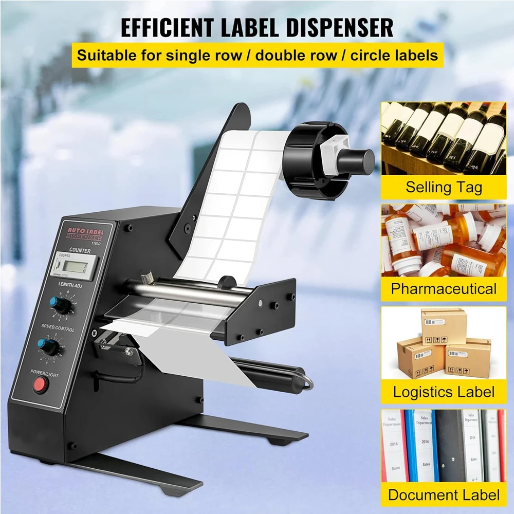 Wholesale 1150D Automatic Label Dispenser Separator Auto Label Stripper Machine for Label Width 4-140mm
