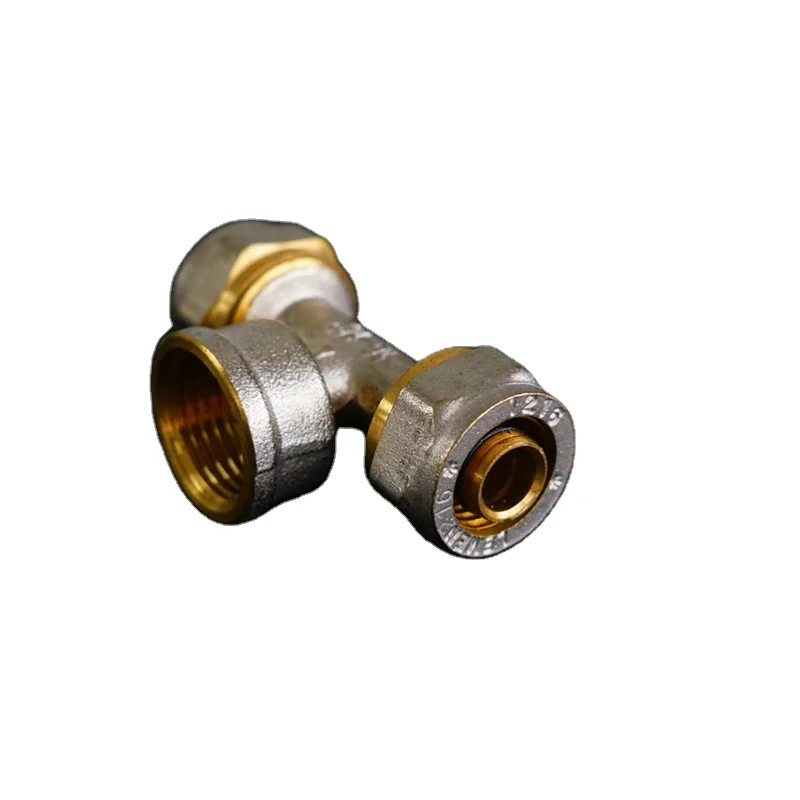 Factory supply  resistant Pex Brass Fitting pex pipe connection  PEX AL PIPE TEE FITTINGS
