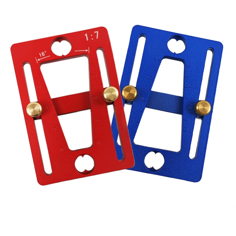 
Woodworking dovetail line cutting gauge aluminum alloy tenon planning line device mortise and mortise board marking template 