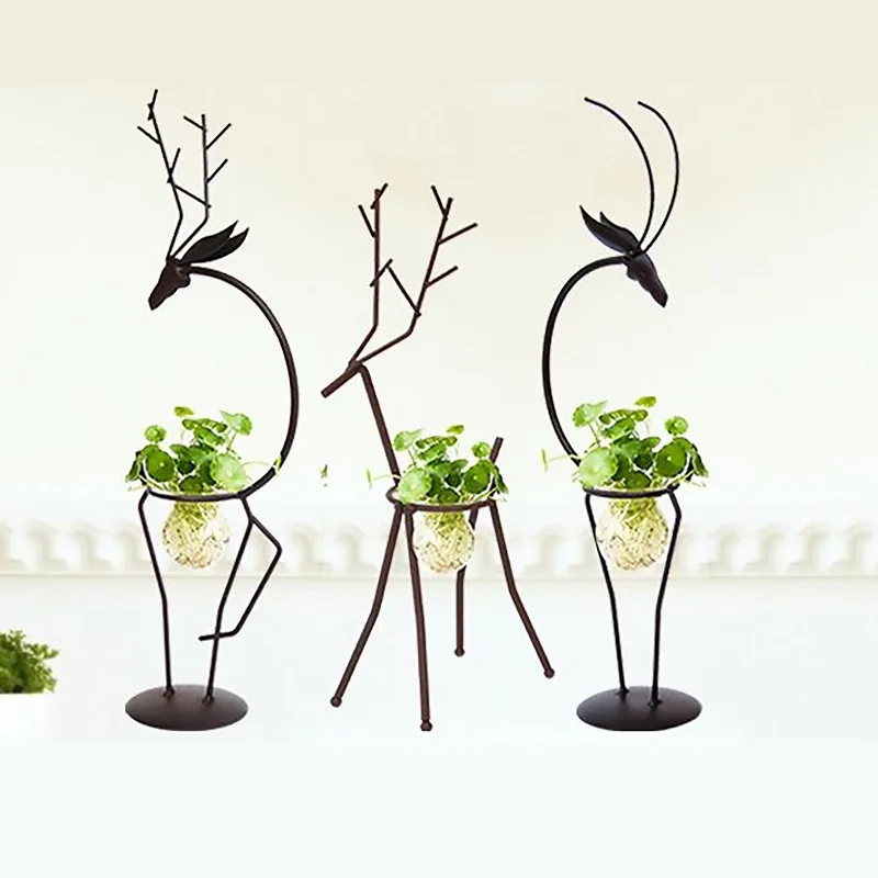 10PCS 1.1 kg Iron deer rack hydroponic container as well as containerized plant to decoration your home with living room