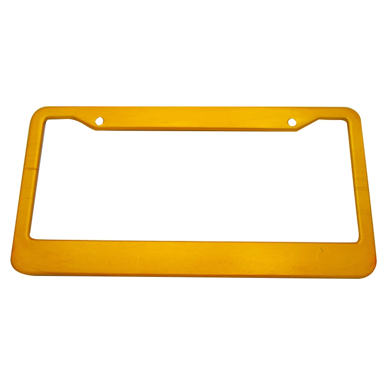 Easy Install Yellow Car License Plate Frame Design Stainless Steel License Plate Frame