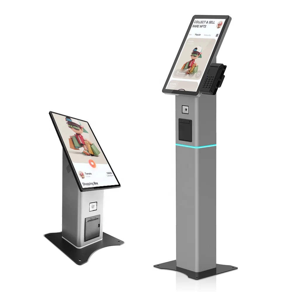 Touch screen kiosk pos terminal ordering kiosk nfc