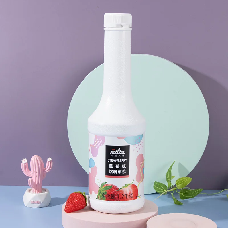 Шестикратный Концентрированный Фруктовый сок клубничный и сироп для глюкозы Китайский молочный чай сырье прямые продажи с