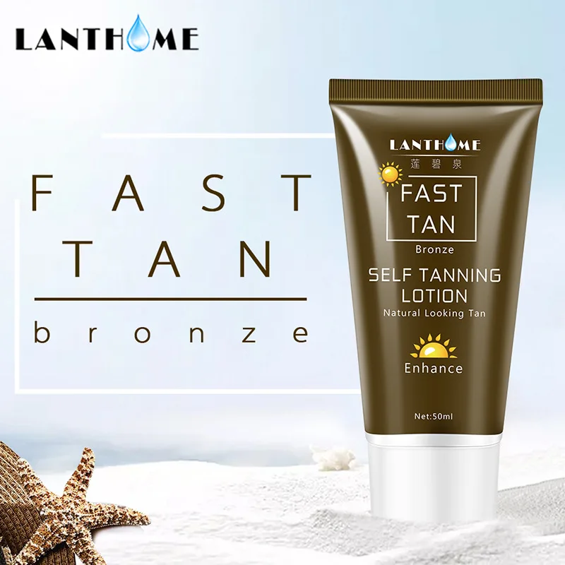 50g Bronzer Body tanning cream Facial Sunless Self Tanner and Body Bronzer Fast Spray Tan Solarium