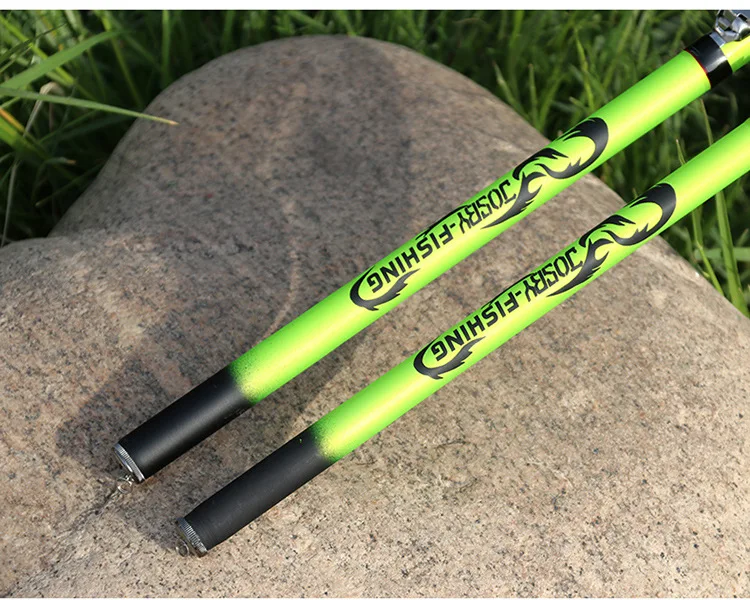 Dual-Purpose 3.6 Meters Short Section Carbon Rock Fishing Rod Set for Carp and Bass Hand Sea and Spinning Rods