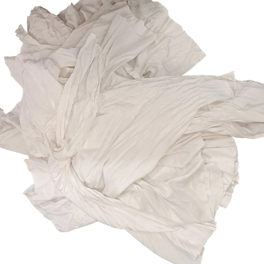 Ручная резка, использованная белая простыня, хлопковые тряпки, тряпки для промышленной мастерской