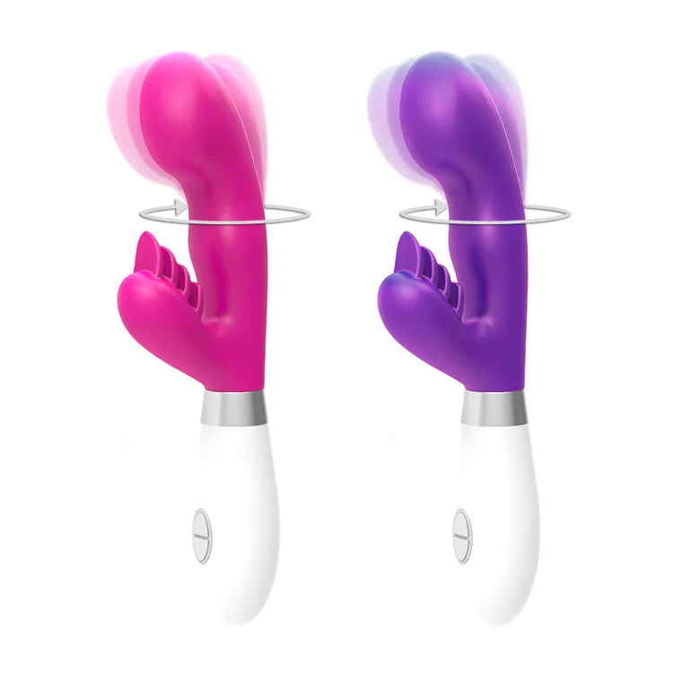 4 Bifurcated designed Double vibrator model food grade Silicone G-Spot Vibrator Vaginal Stimulator Gay Sex Toy Vibrator