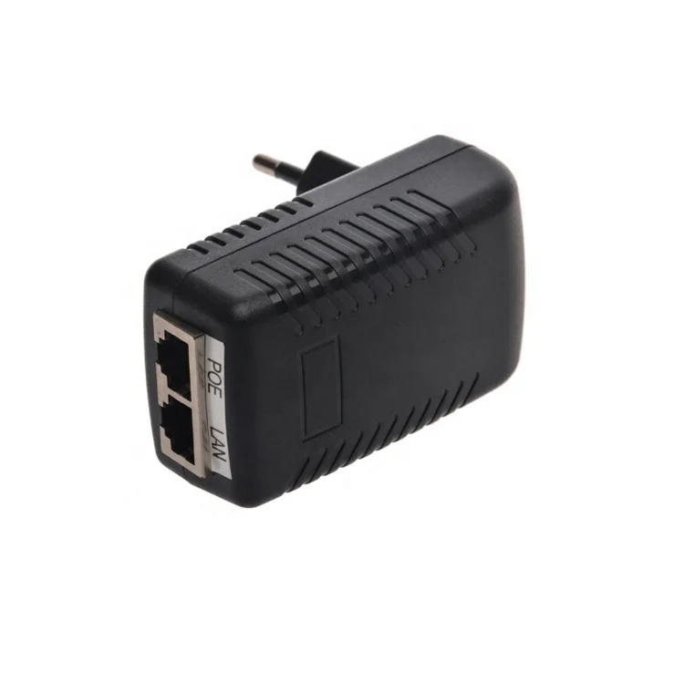 
48V 24V 12V 56V 60V 10/100/1000M 48v dc poe injector 