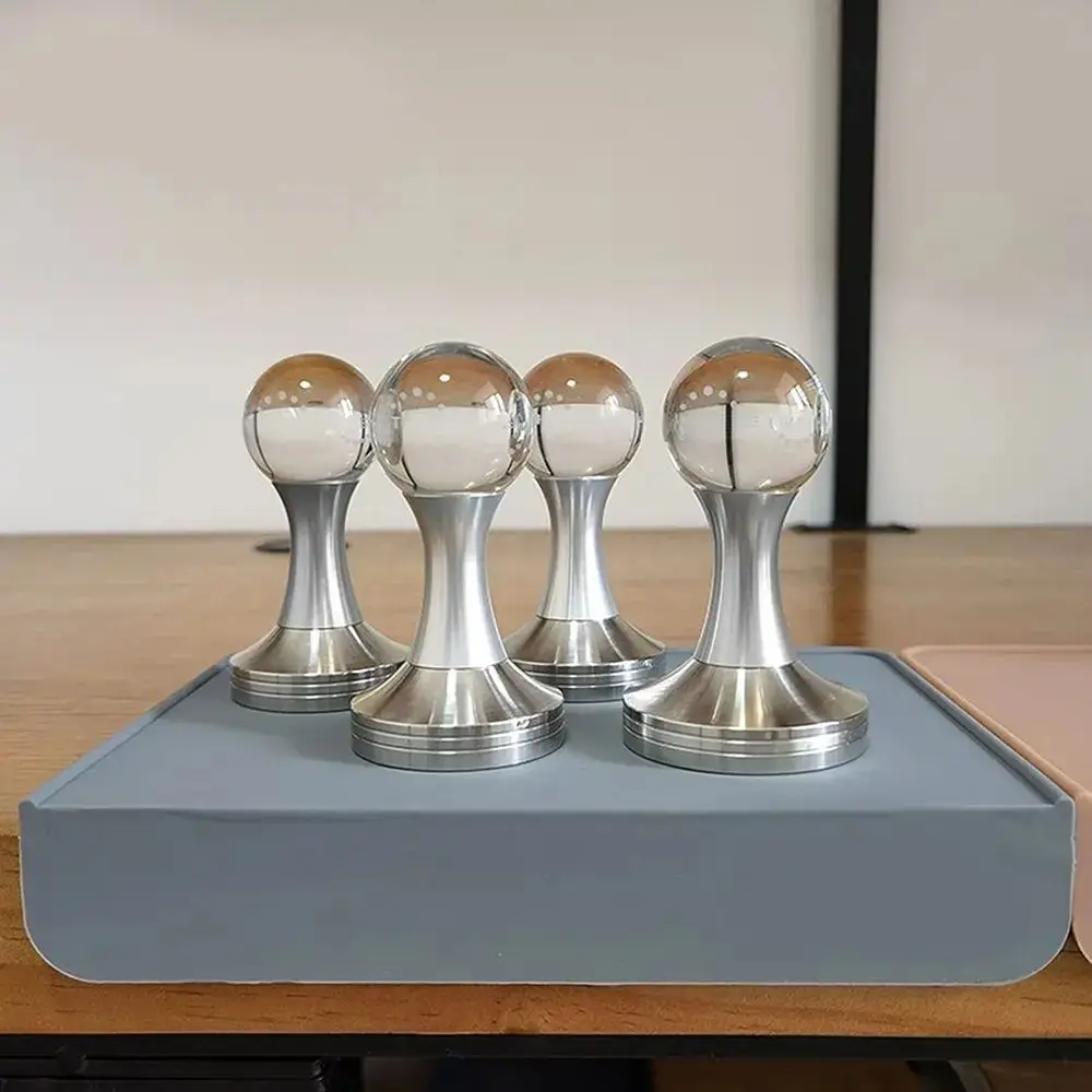 Custom Logo Coffee Press Tool Slippy Base Coffee Bean Press for Home Coffee Tamper