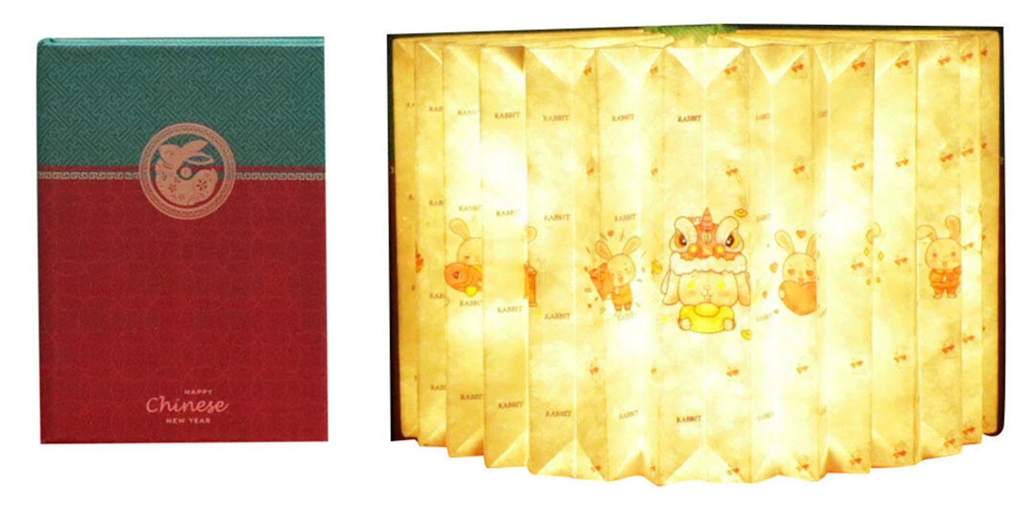 FOCUS Luxury LED Book Lamp Custom Creative Promotion Gift Folding Book Lamp Museum Novelty Paper Lamp