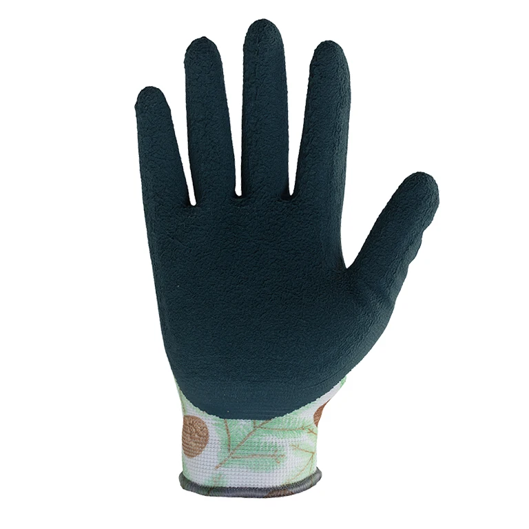 Planting Use Polyester Coated Foam Latex Gloves for Work Farming