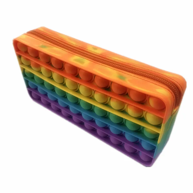 Kids Cartoon Mickey Fidget Chain Bag Poppet Bubble Toy Bag Messenger Bag