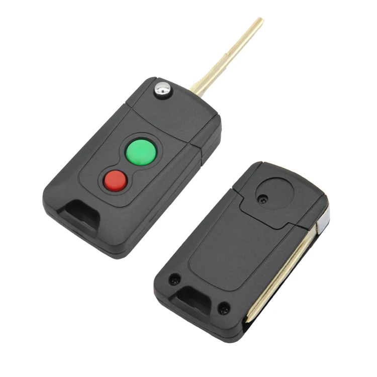 
Waterproof Car Remote Key Shell Flip Car Key Case Durable Car Key Housing With Brass Blade 2 Buttons 