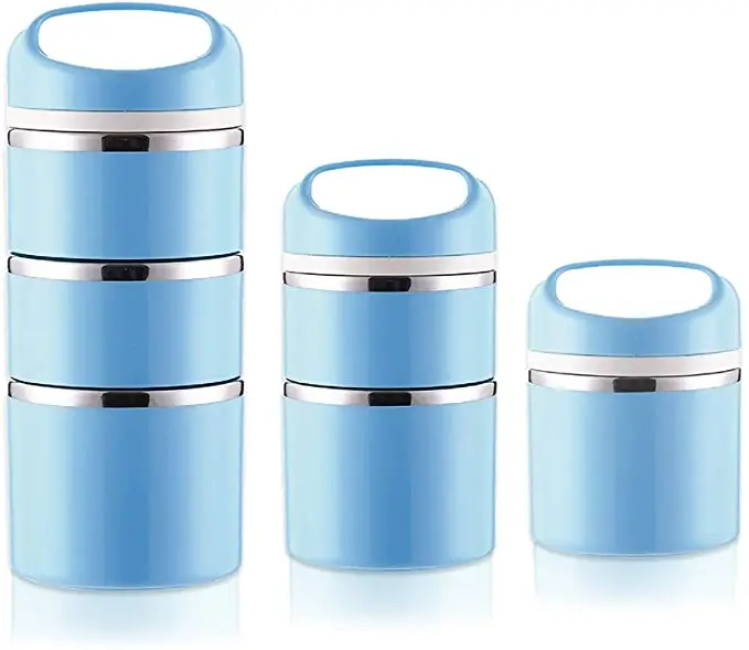 Stainless Steel  Lunchbox  food container with Upgraded Lunch Bag, Portable Cutlery Set and 3 Extra Silicone Seals