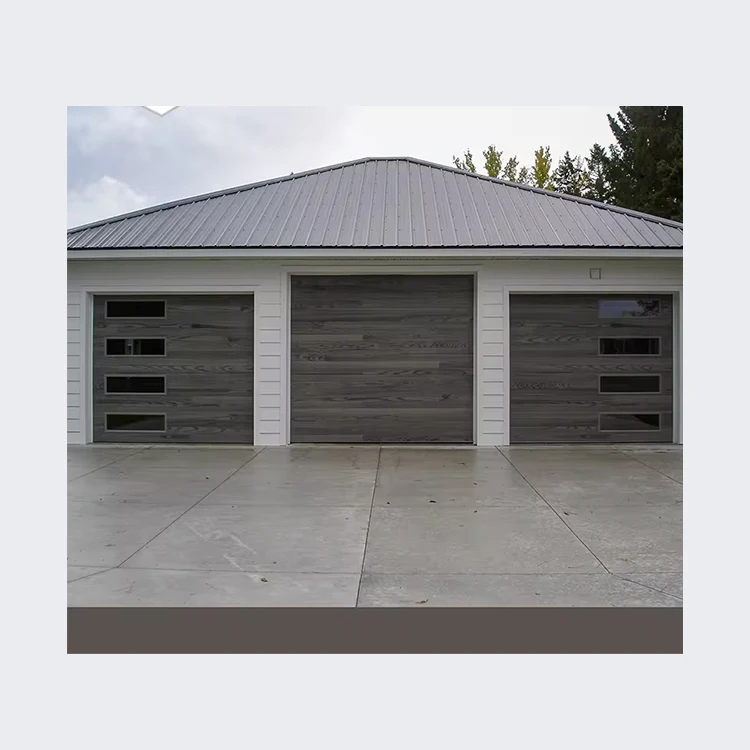 Top Selling Residential Modern Flush Sandwich Panel Automatic Sectional Overhead Steel Garage Door For Homes