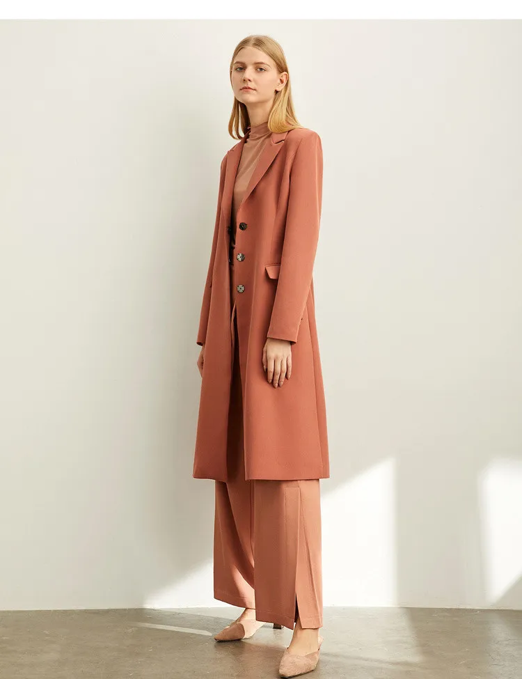 
Manufacturer Autumn new female minimalist fashion commuter temperament OL lapel lady suit coat 