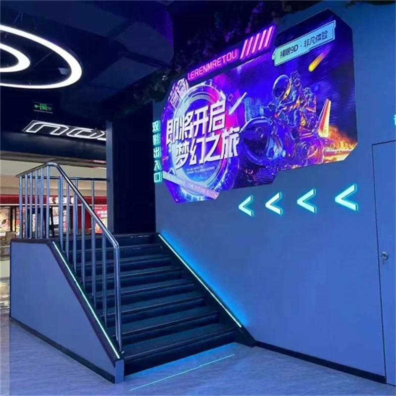 Dynamic Seats System 8P/10P Cinema Multiplayer Amusement Theater Naked Eye 3d Dark Ride Cinema Indoor Indoor Water Park