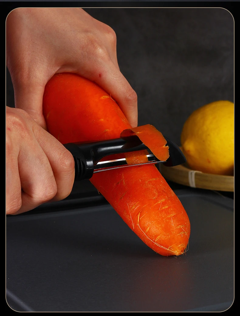 TOPFENG New stainless steel peeling knife kitchen fruit scraping potato peeling knife multi-functional peeler