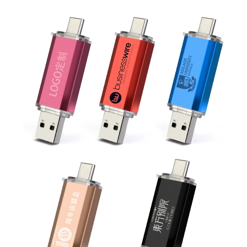 OEM High Speed USB 3.0 Type C Flash Driver USB 3.1 Pendrives 16G 32GB 64GB 128GB 256G 512GB USB Stick Key