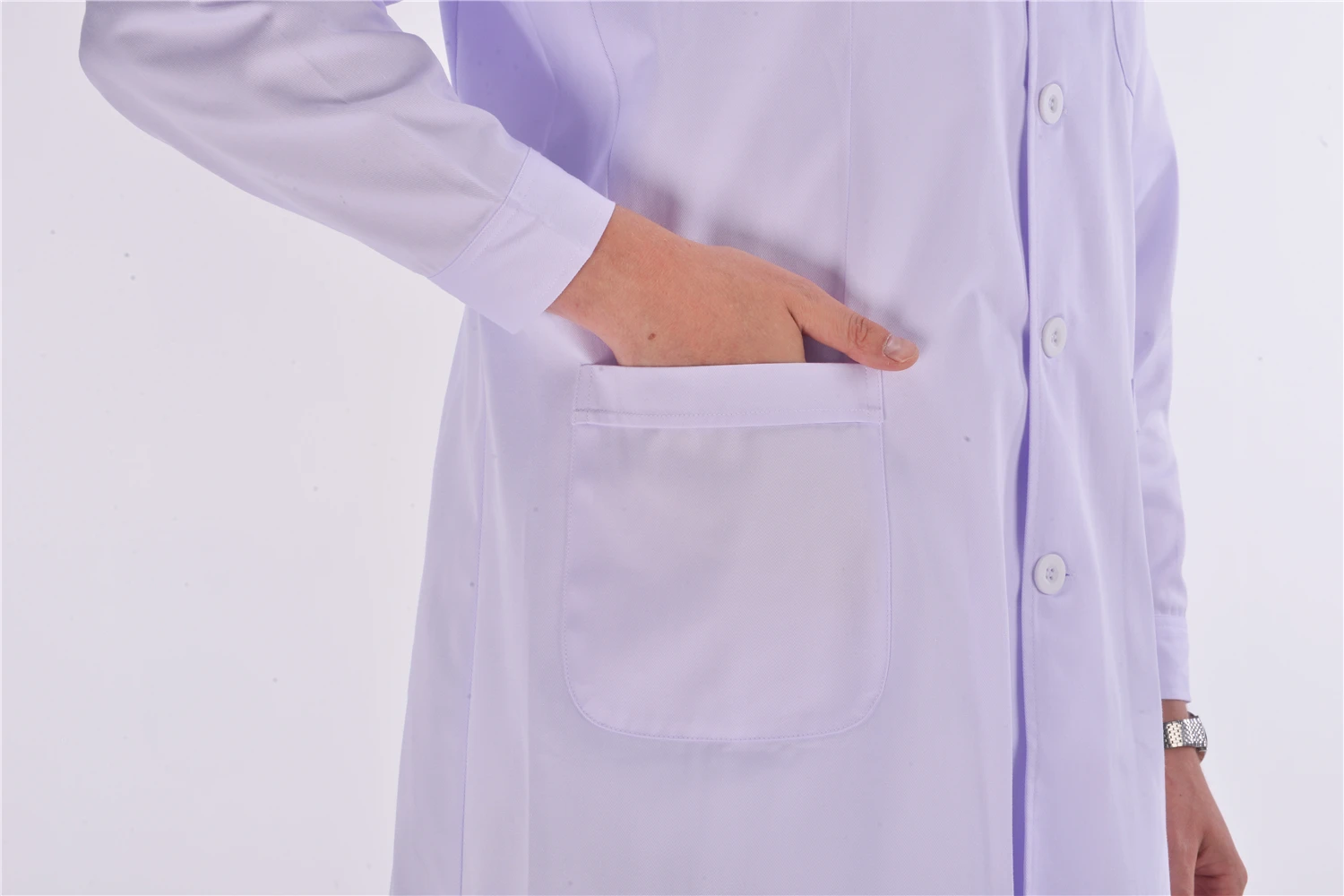 Male design High quality fashionable nursing scrub uniform gown medical white lab coat for man  Luxury Doctor Lab Coat