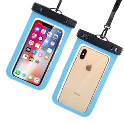 IPX8 PVC Cellphone Case Dry Bag Universal Waterproof Phone Pouch Bag for iPhone Samsung