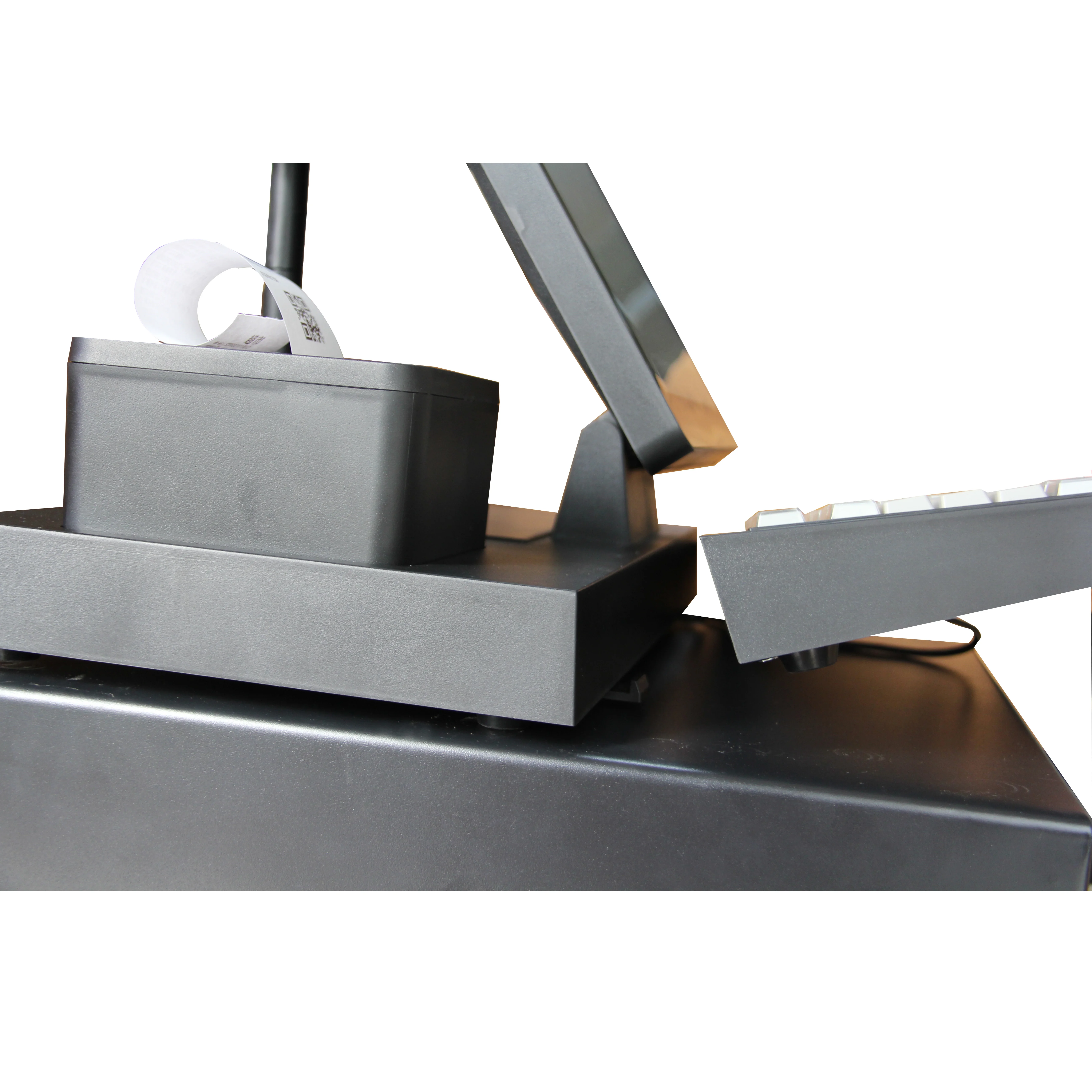 All-in-one Payment Kiosk HDD-380Plus with 12.1 inch Resistive Touch Screen and Keyboard for Supermarket and Merchants