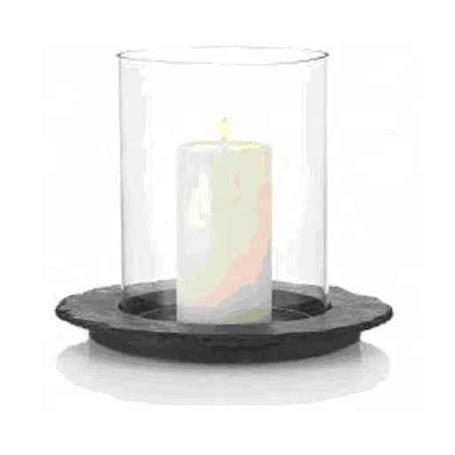 Cover of Slate Candle Square Terrazzo Candle Wholesale with Stone Candlestick Holder Christmas Print White Handmade