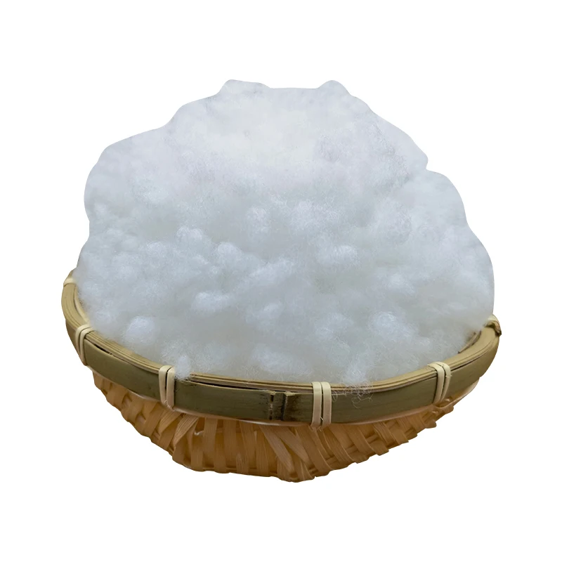 Solid Style and Non-Woven Fabric Spinning Use flat polyester staple fiber