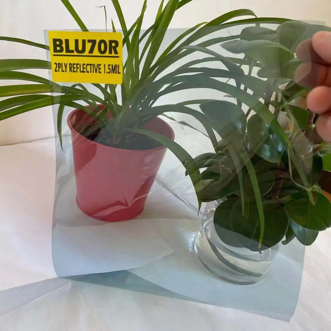 BLU70R VLT 70% IR 30% GOOD COLOR STABLE ANTI SCRATCH AND ANTI-GLARE PROTECTION FOR SAFETY WINDOW TINT AUTOMOTIVE REFLECTIVE FILM