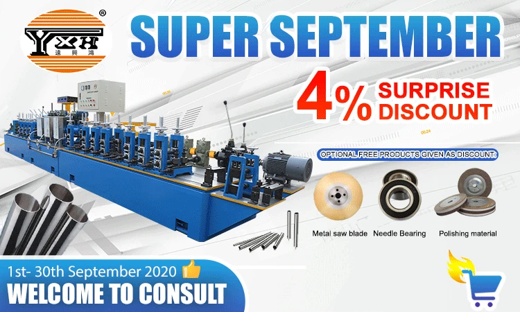 Stainless steel pipe making machine manufacturer in china tube mill