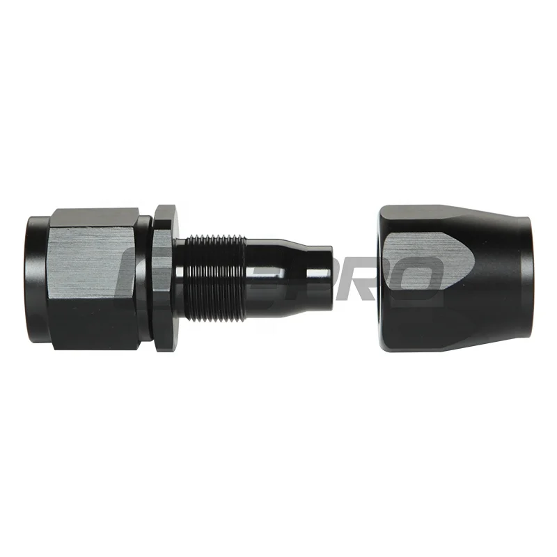
High Performance Aluminum Straight Oil Fuel Water Air Line Female AN Swivel Hose End Fitting 